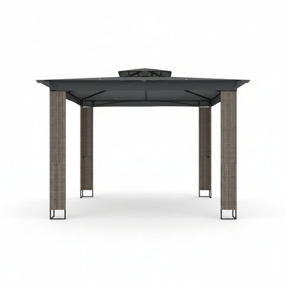 Tonnelle de jardin Calypso en acier avec toile imperméable | 3x4m | Anthracite | Série Confort