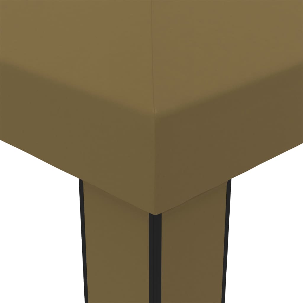 Tonnelle de jardin Azura en acier avec toile imperméable | 3x6m | Taupe | Série Confort