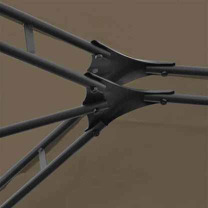 Tonnelle de jardin Riviera en acier avec toile imperméable | 3x4m | Taupe | Série Confort