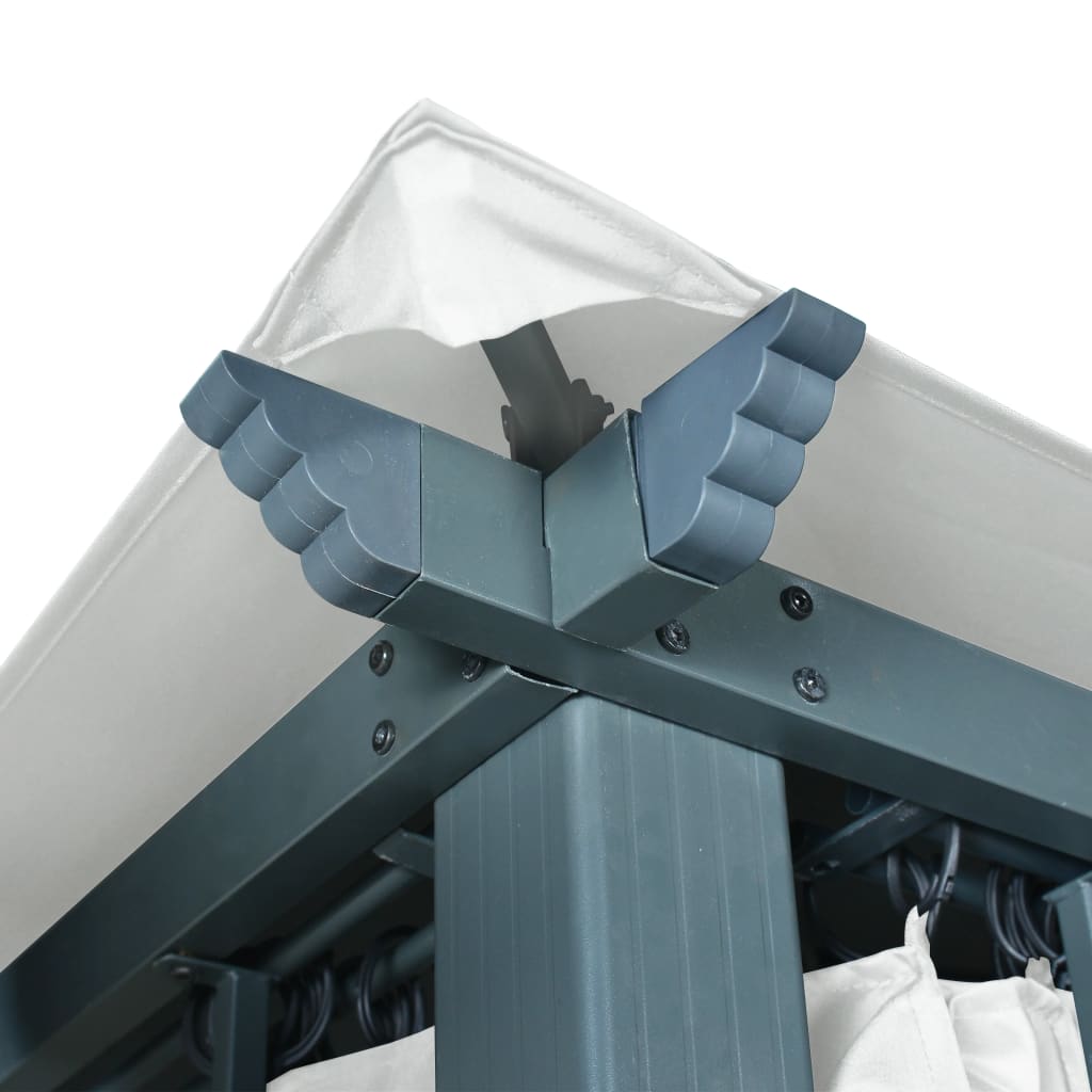 Tonnelle de jardin Marina en aluminium avec toile imperméable | 3x4m | Crème | Série Structure