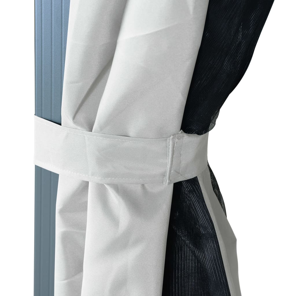 Tonnelle de jardin Marina en aluminium avec toile imperméable | 3x4m | Crème | Série Structure