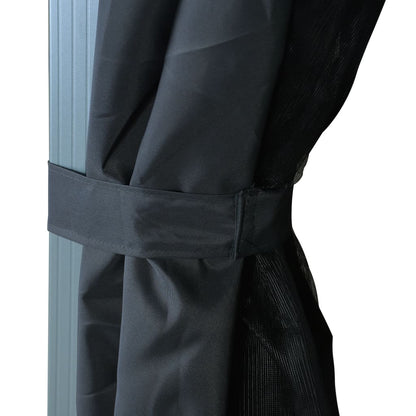 Tonnelle de jardin Marina en aluminium avec toile imperméable | 3x3m | Anthracite | Série Structure